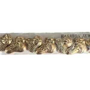 Vintage 90s slider basketball bracelet basketball player gift NWT